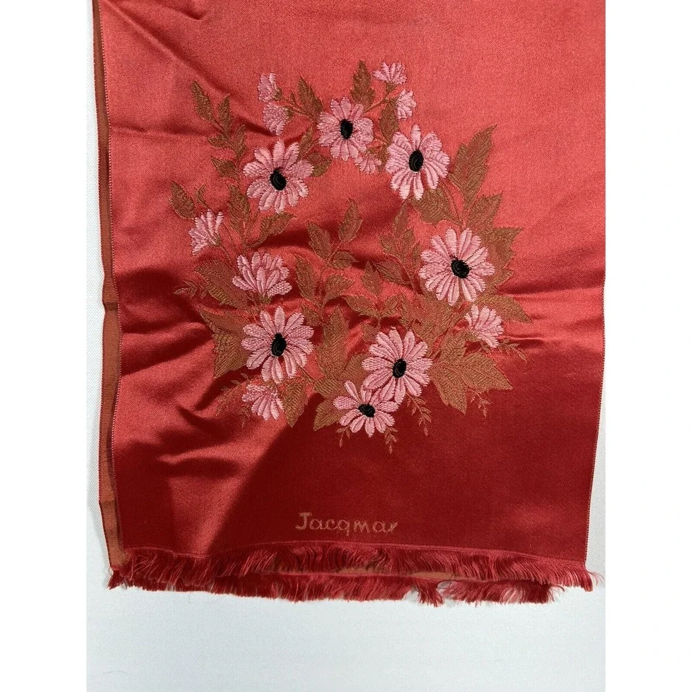 Vintage Tapestry Table Runner Jacqmar‎ Embroidered Decor Cottagecore